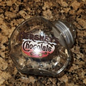 Hershey Chocolate Glass Canister